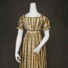 CORNUCOPIA PRINTED DAY DRESS, 1815-1825