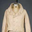 GENT'S STRIPED COTTON TAILCOAT, AMERICA, 1835-1845