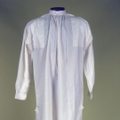 GENT'S LONG WHITE COTTON SHIRT, AMERICA, 1800-1830