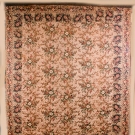 WHOLE CLOTH PRINTED FLORAL QUILT, 1830-1850