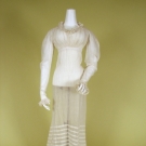 SHEER WHITE MUSLIN DRESS, 1810-1825