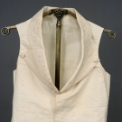 GENT'S EMBROIDERED WHITE WAISTCOAT, 1800-1850s