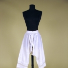LADY'S WHITE COTTON &amp; LACE DRAWERS, 1866