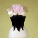 VELVET &amp; JET BEADED SWISS WAIST, 1860s