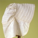 LADY'S WHITE SUNBONNET, MID-LATE 19th C