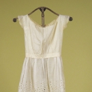 CHANGEANT SILK JACQUARD APRON, MID 19th C