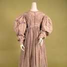 OAK LEAF &amp; FLORAL PRINT DRESS, 1828-1835