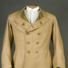 GENT'S BEIGE FROCK COAT, 1850-1870