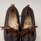 LADY'S LEATHER TIE SHOES, 1830-1850