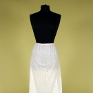 WHITE COTTON PETTICOAT, c. 1900