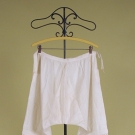 WHITE COTTON &amp; EYELET DRAWERS, LATE 19th C