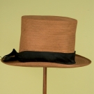 GENT'S STRAW TOP HAT, 1825-1850