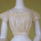 WHITEWORK UNDERBODICE, 1860-1890