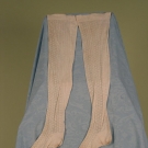 LADY'S KNIT LACE STOCKINGS, LATE 19th C