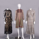 THREE DESIGNER DRESSES, USA &amp; FRANCE, 1960s-1980s