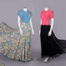 TWO PARTY DRESSES, c. 1940