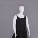 LAME' EMBROIDERED CREPE EVENING DRESS, 1920s