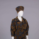 GALANOS SILK VELVET SHANTUNG ENSEMBLE, USA, c. 1959