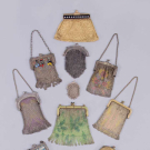 LOT OF CHAIN &amp; ENAMEL MAIL BAGS, USA &amp; GERMANY, 1920s-1940s
