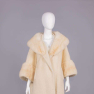 LILLI ANN WOOL &amp; FUR SWING COAT, USA, 1950s