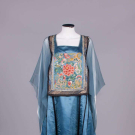 EMBROIDERED MANDARIN SKIRT PARTY DRESS, 1920s