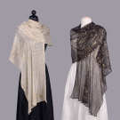 TWO ASSUIT SHAWLS, EGYPT, 1920s