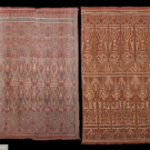 TWO WOVEN COTTON IKAT PUA, BORNEO, EARLY 20TH C