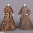 TWO PRINTED COTTON WRAPPERS, 1840s-1850s