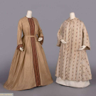 TWO PRINTED COTTON WRAPPERS, 1840s-1850s