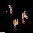 TWO 14K GOLD BRACELETS &amp; ONE PIN, LATE 19TH-MID 20TH C