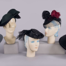 COLLECTION OF DAY HATS, USA, 1940s-1950s