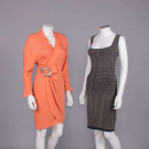 THIERRY MUGLER DAY DRESS &amp; ALAIA COCKTAIL DRESS, PARIS, 1980s &amp; 1990s