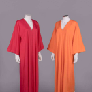 TWO IDENTICAL HALSTON CAFTANS, USA, 1980s