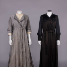 TWO SILK AFTERNOON DRESSES, USA, 1910-1911