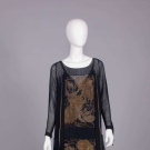 SILK &amp; LAME’ EVENING DRESS, c. 1923