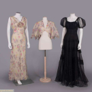 TWO SILK EVENING GOWNS, 1930s