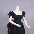 SILK FAILLE EVENING DRESS, c. 1884