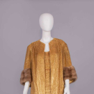 NORMAN HARTNELL GOLD LAME’ EVENING ENSEMBLE, USA, 1960s