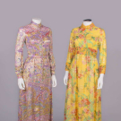 TWO MALCOLM STARR HOSTESS ENSEMBLES, USA, LATE 1960-1970s
