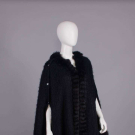  YSL MOHAIR CONVERTIBLE CAPE, PARIS, 1970s