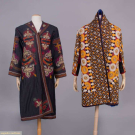 TWO EMBROIDERED CHAPAN OR CHYRPY, UZBEKISTAN/TAJIKISTAN &amp; TURKMENISTAN