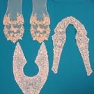 3 PIECES LADIES HM LACE NECKWEAR, c. 1900